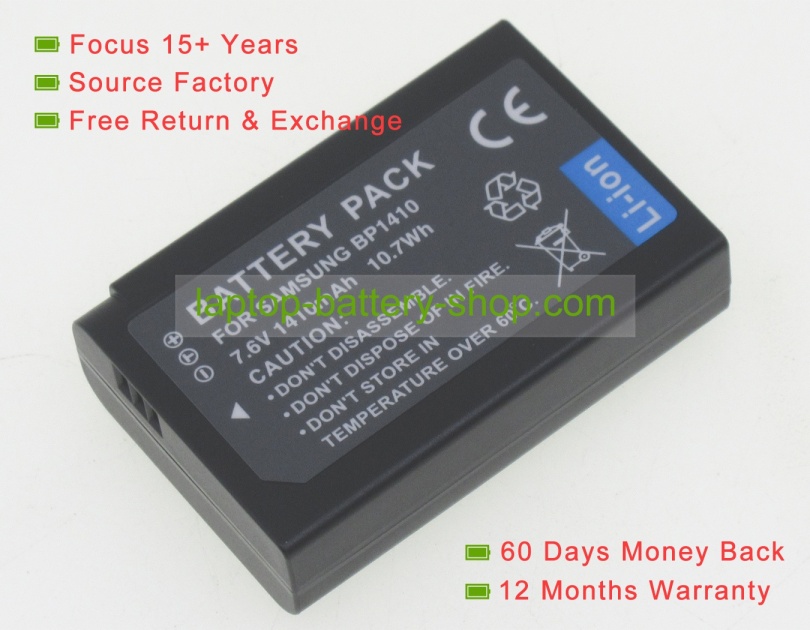 Samsung BP1410 7.6V 1410mAh replacement batteries - Click Image to Close