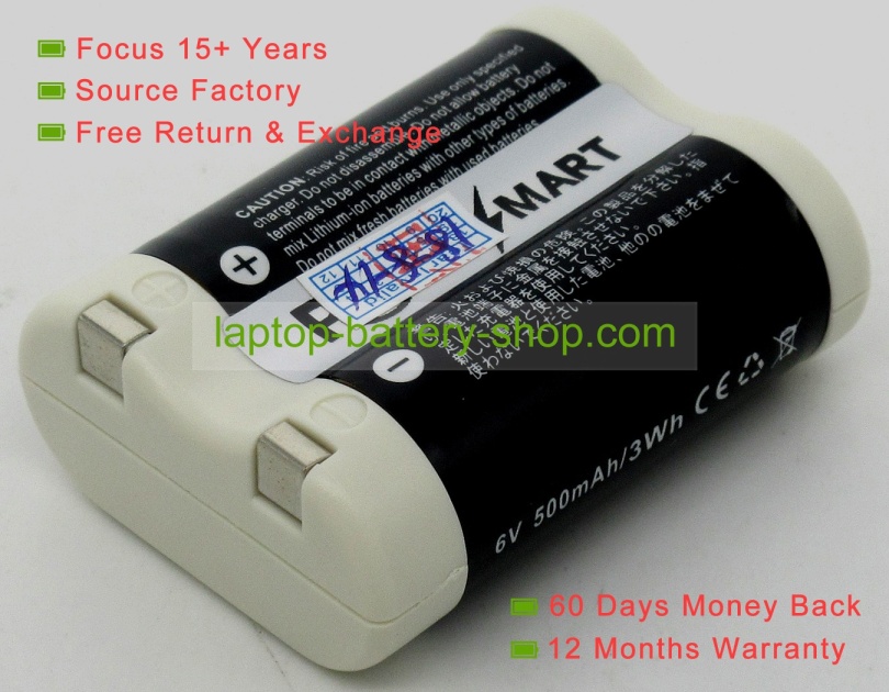 Panasonic EL2CR5, DL245 6V 500mAh replacement batteries - Click Image to Close