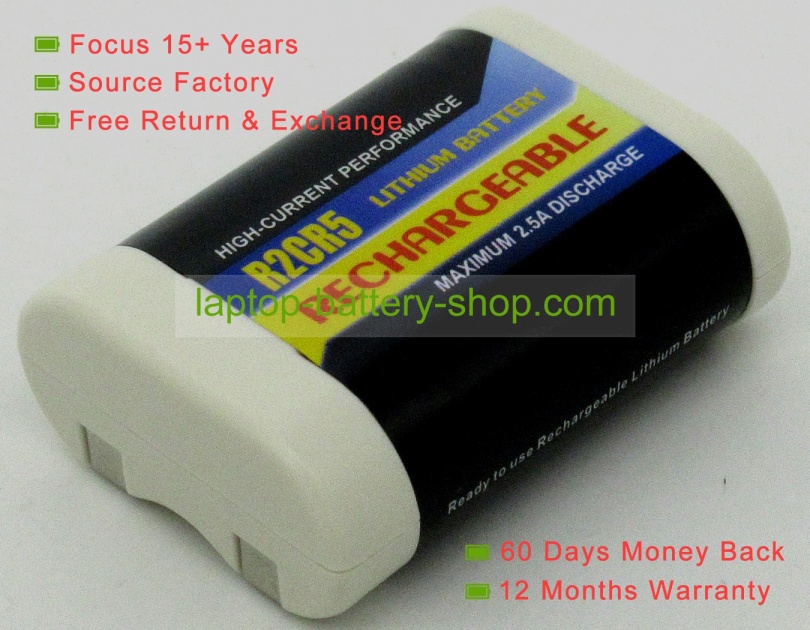 Panasonic EL2CR5, DL245 6V 500mAh replacement batteries - Click Image to Close