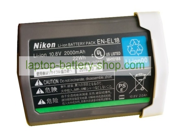Nikon EL18b, EL18a 10.8V 2000mAh replacement batteries - Click Image to Close