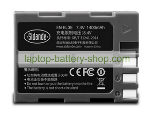Nikon EN-EL3E 7.4V 1400mAh replacement batteries - Click Image to Close