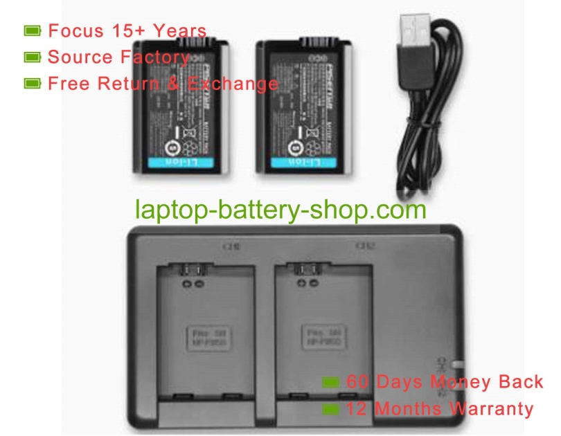 Sony ZV-E10, TS-DV001-FW50 7.4V 1030mAh replacement batteries - Click Image to Close