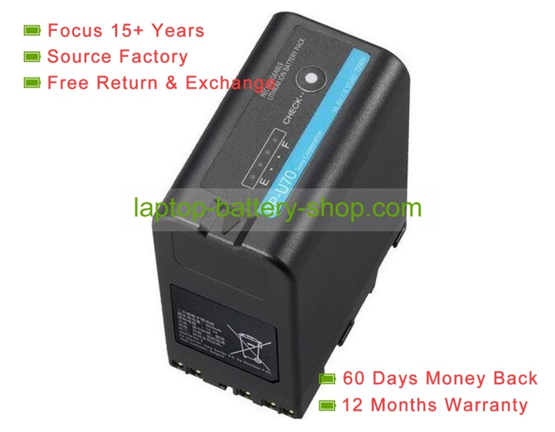 Sony BP-U70 14.4V 0mAh original batteries - Click Image to Close