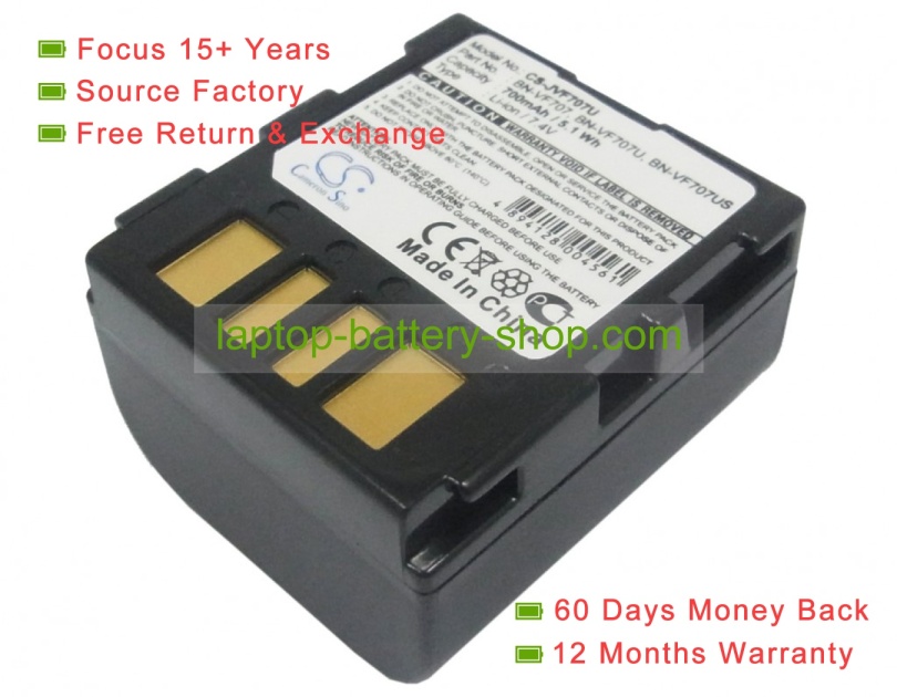 Other BN-VF707, BN-VF707U 7.4V 700mAh original batteries - Click Image to Close