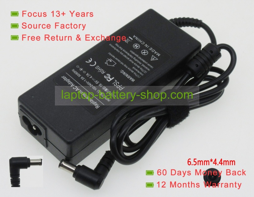 Sony VGP-AC19V19, VGP-AC19V20 19.5V 4.7A replacement adapters - Click Image to Close