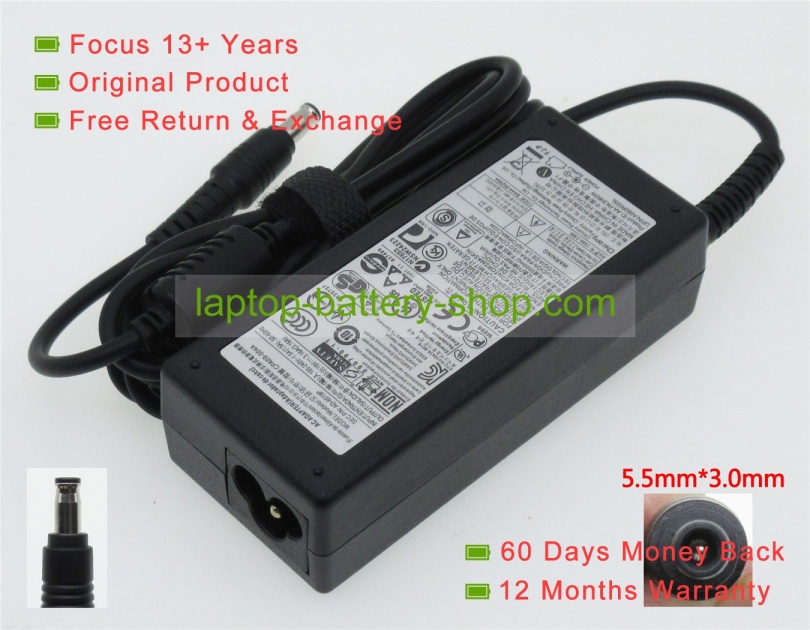 Samsung AA-PA1N90W, AD-6019R 19V 3.16A original adapters - Click Image to Close