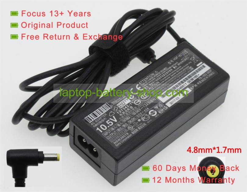 Sony VGP-AC10V8, VGP-AC10V7 10.5V 4.3A original adapters - Click Image to Close