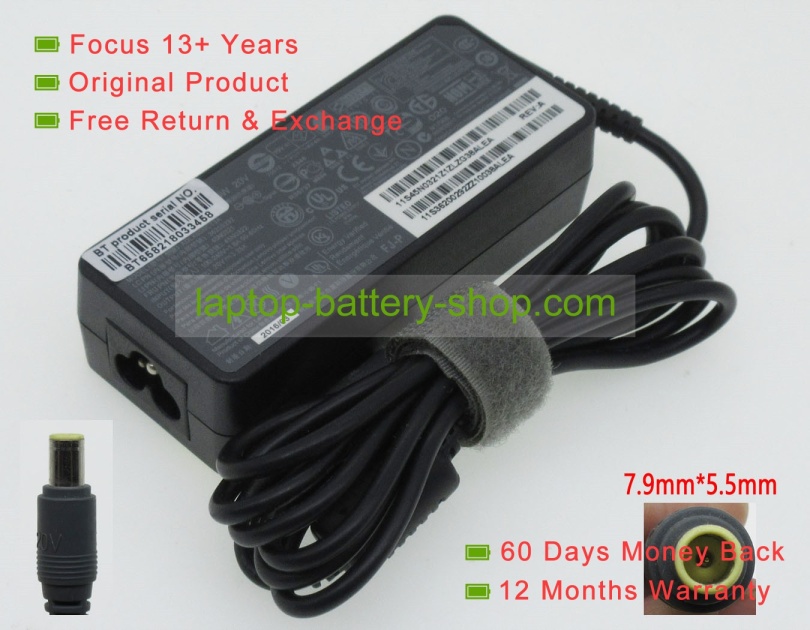 Lenovo 40Y7696, 92P1109 20V 3.25A original adapters - Click Image to Close