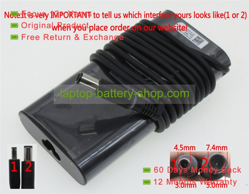 Dell LA90PM130, J62H3 19.5V 4.62A original adapters - Click Image to Close