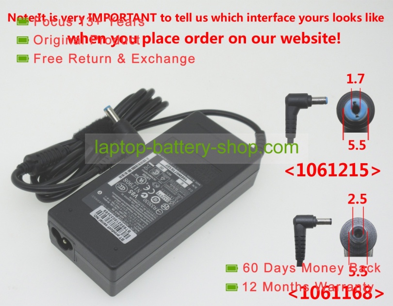 Acer ADP-65JH BB, ADP-90CD DB 19V 4.74A original adapters - Click Image to Close