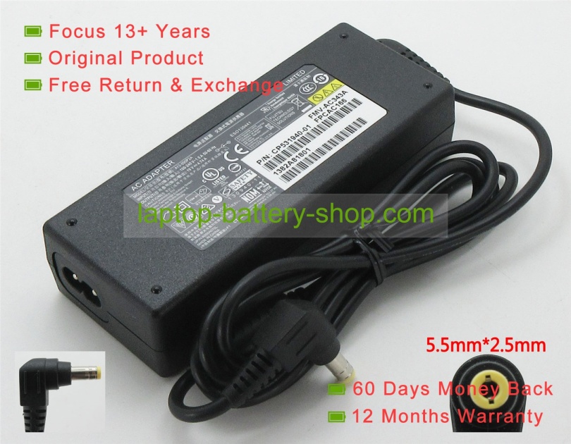 Fujitsu FPCAC166, FMV-AC343B 19V 4.74A original adapters - Click Image to Close