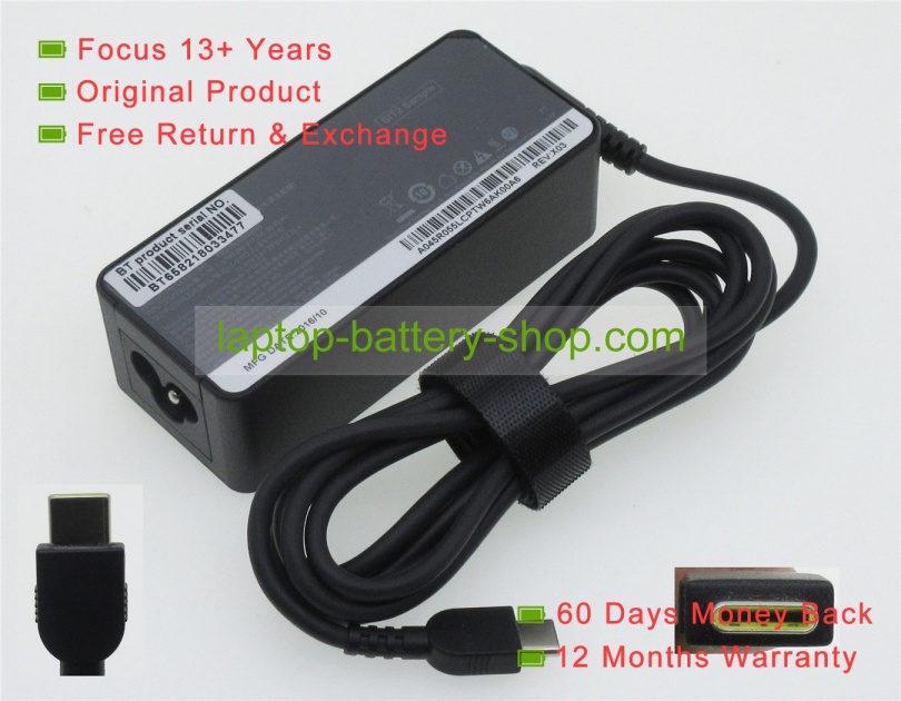 Lenovo ADLX45YLC3A, ADLX45YCC3A 5V/9V/15V/20V 2A/3A/2.25A original adapters - Click Image to Close