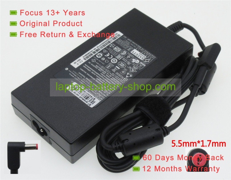 Acer ADP-180MB K, ADP-180TB F 19.5V 9.23A original adapters - Click Image to Close