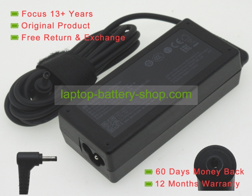 Xiaomi A14-065N1A, TM1802-AD 19.5V 3.33A original adapters - Click Image to Close