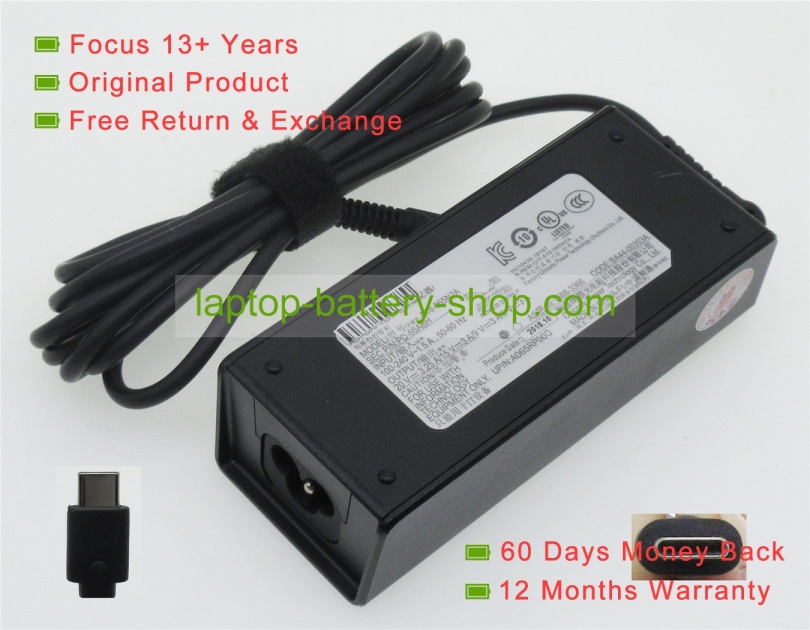 Samsung PD-65ABH, A18-065N2A 20V/15V/9V/5V 3.25A/3A original adapters - Click Image to Close