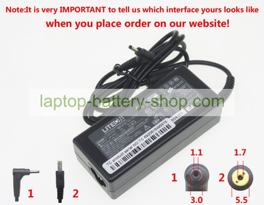 Acer ADP-65DE B 19V 3.42A original adapters - Click Image to Close