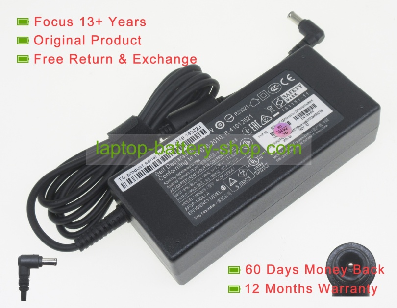 Sony ACDP-100D03, ACDP-100N01 19.5V 5.2A original adapters - Click Image to Close