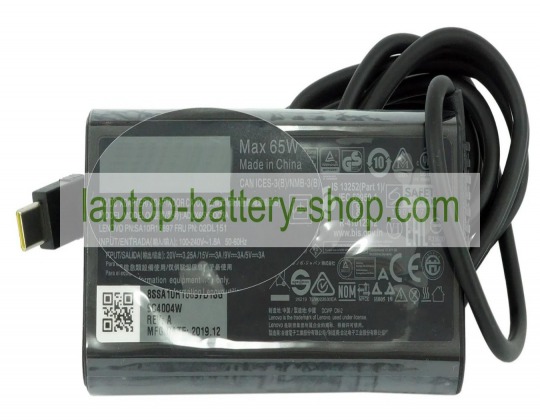 Lenovo 02DL151, ADLX65YSDC3A 20V,15V,9V,5V 3.25A,3A original adapters - Click Image to Close