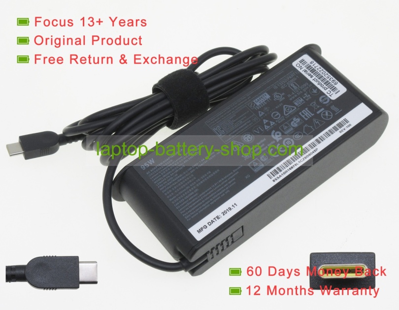 Lenovo 3A10R16878, ADLX95YLC3A 20V/15V/9V/5V 4.75A/3A original adapters - Click Image to Close