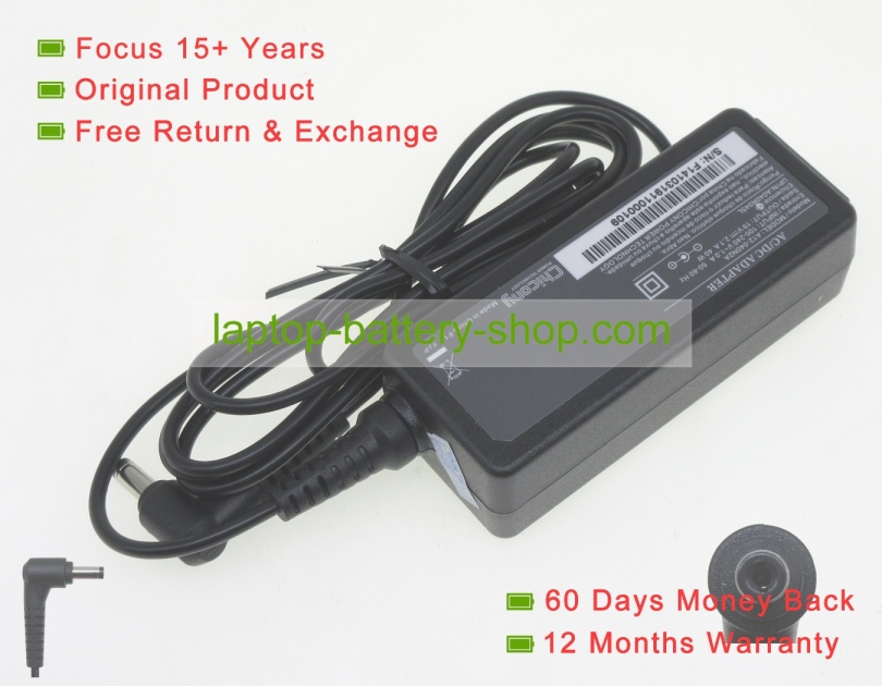 Chicony A12-040N2A, A040R045L 19V 2.1A original adapters - Click Image to Close