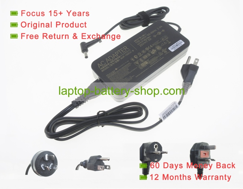 Asus ADP-150CH B, 0A001-0081400 20V 7.5A original adapters - Click Image to Close