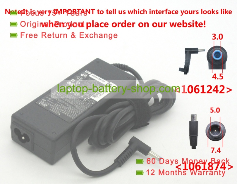 Hp 710412-001, 741727-001 19.5V 4.62A original adapters - Click Image to Close