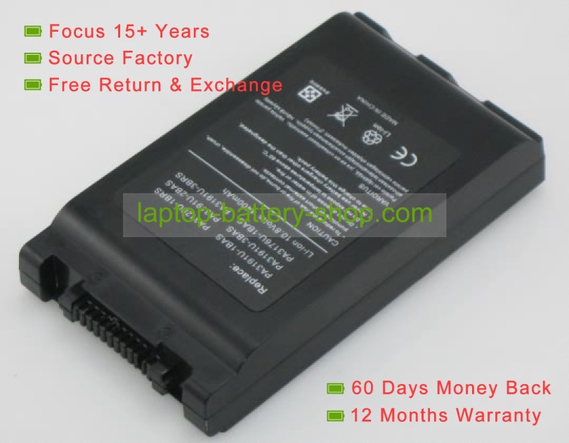 Toshiba PA3191U-1BRS, PA3191U-2BRS 10.8V 4400mAh batteries - Click Image to Close