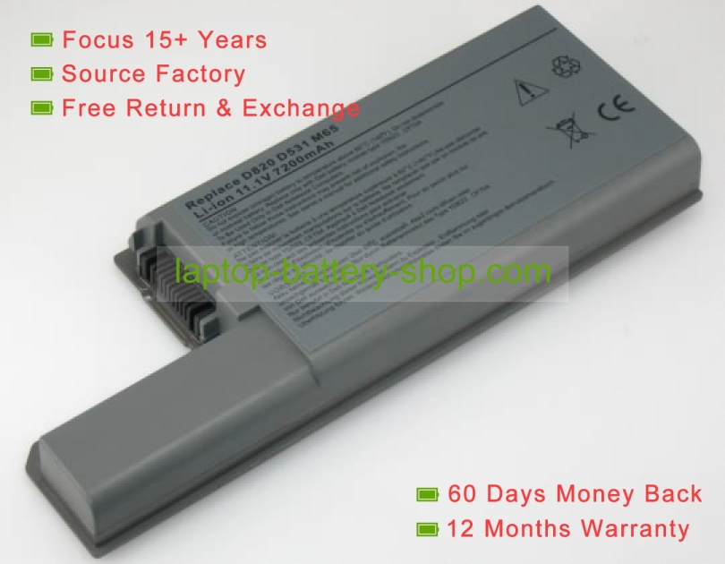 Dell CF711, DF249 11.1V 7200mAh batteries - Click Image to Close