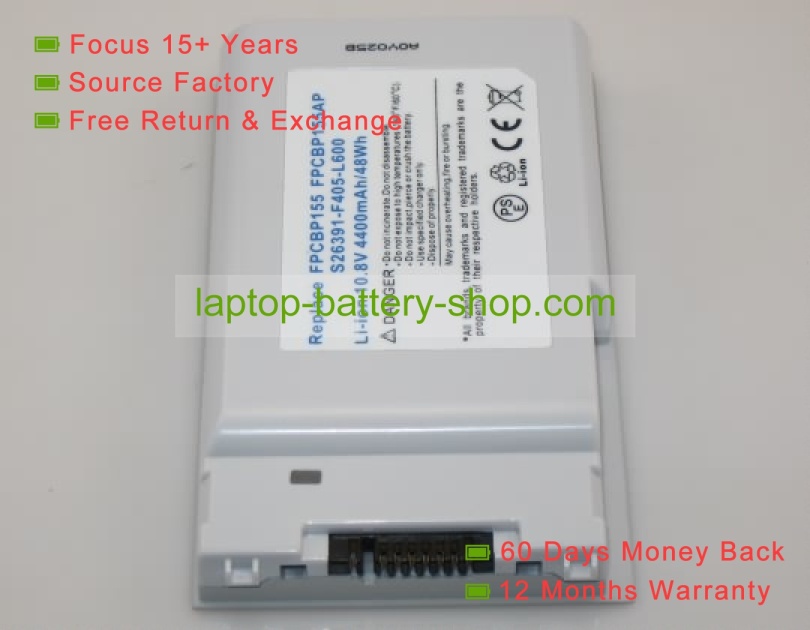 Fujitsu T4215, T4220 10.8V 4400mAh replacement batteries - Click Image to Close