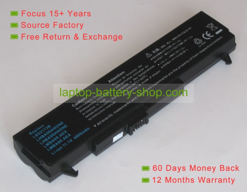 Lg LB32111B, LB52113B 11.1V 4400mAh replacement batteries - Click Image to Close