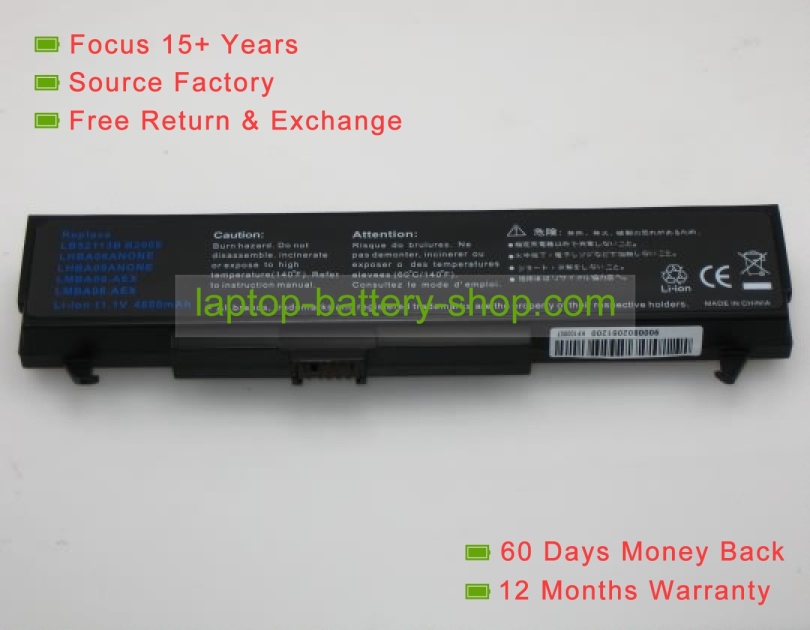 Lg LB52113D, LHBA06ANONE 11.1V 4400mAh replacement batteries - Click Image to Close