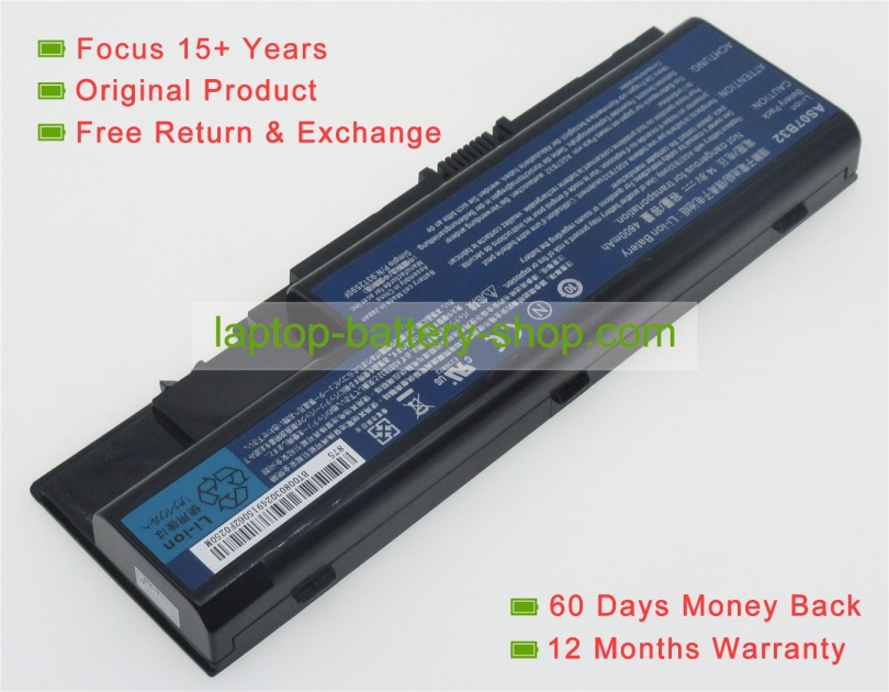 Acer AS07B31, AS07B41 14.8V 4800mAh replacement batteries - Click Image to Close