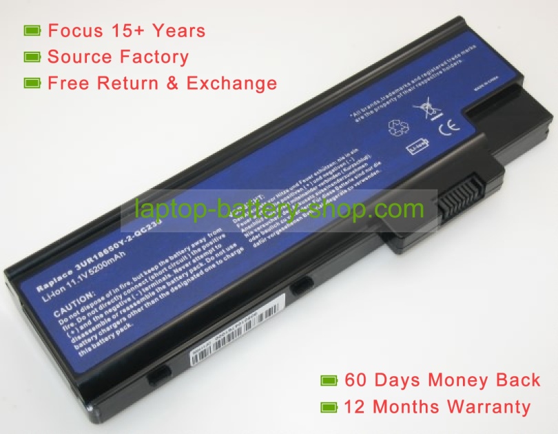 Acer 3UR18650Y-2-QC236 11.1V 4000mAh batteries - Click Image to Close