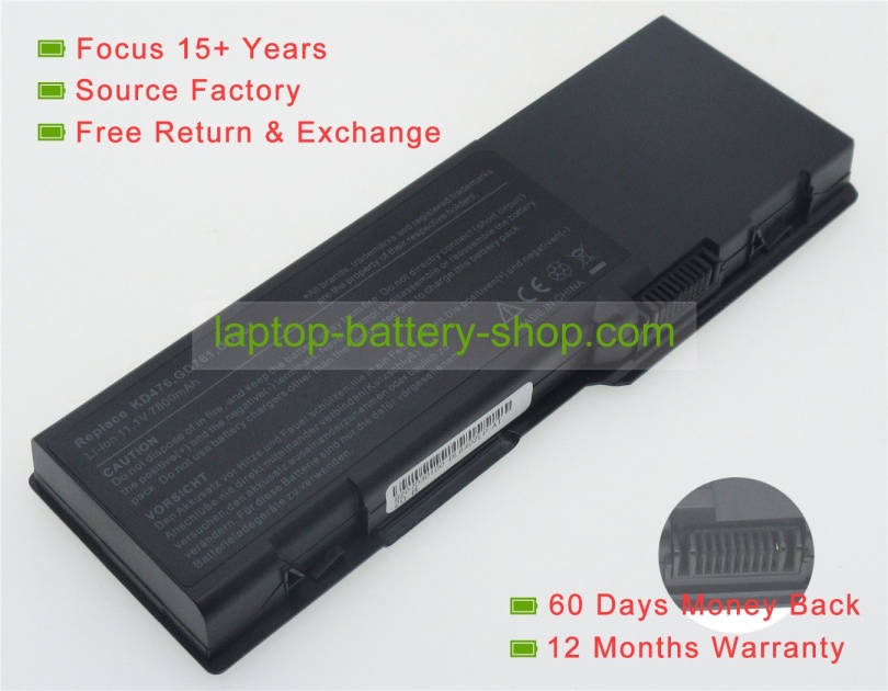 Dell GD761, 312-0461 11.1V 6600mAh replacement batteries - Click Image to Close