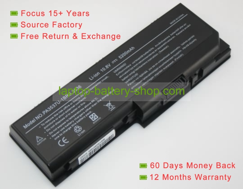 Toshiba PA3536U-1BRS, PABAS100 10.8V 4400mAh batteries - Click Image to Close