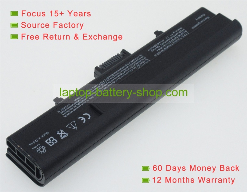 Dell TK330, RU006 11.1V 4400mAh replacement batteries - Click Image to Close