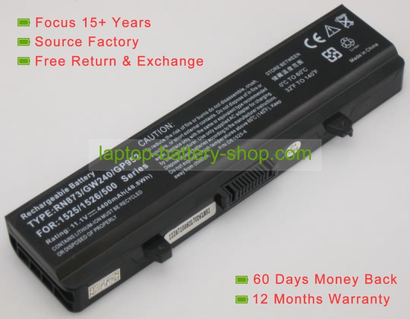 Dell GW240, X284G 11.1V 4400mAh replacement batteries - Click Image to Close