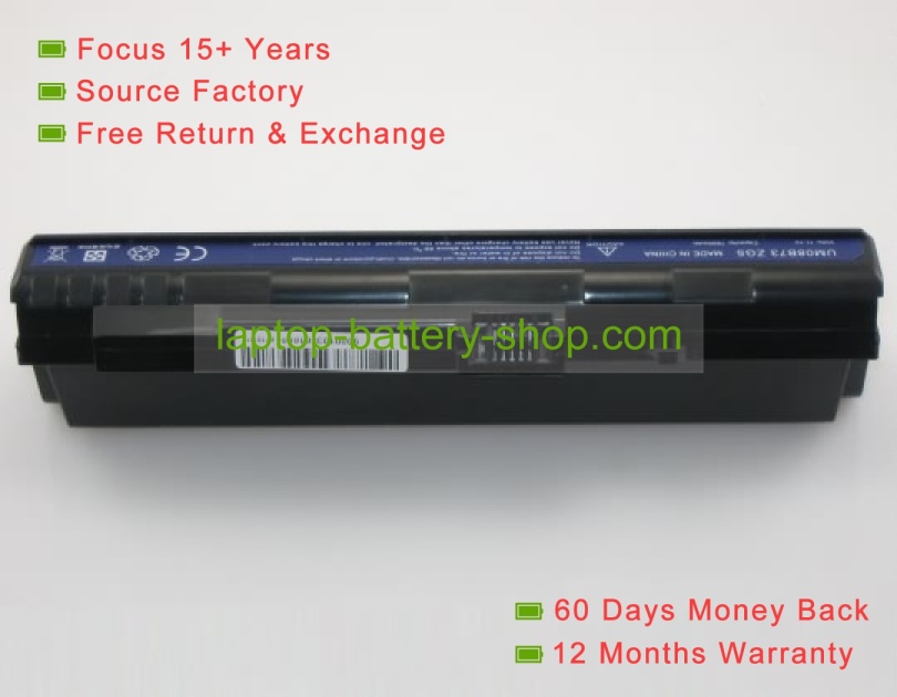 Acer UM08A31, UM08A73 11.1V 6600mAh replacement batteries - Click Image to Close