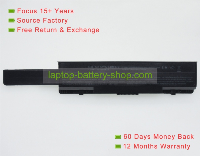 Dell 312-0711, KM973 11.1V 6600mAh batteries - Click Image to Close