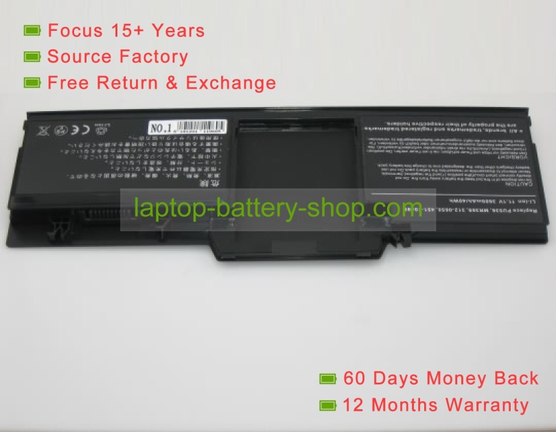 Dell 312-0650, PU501 11.1V 3600mAh batteries - Click Image to Close