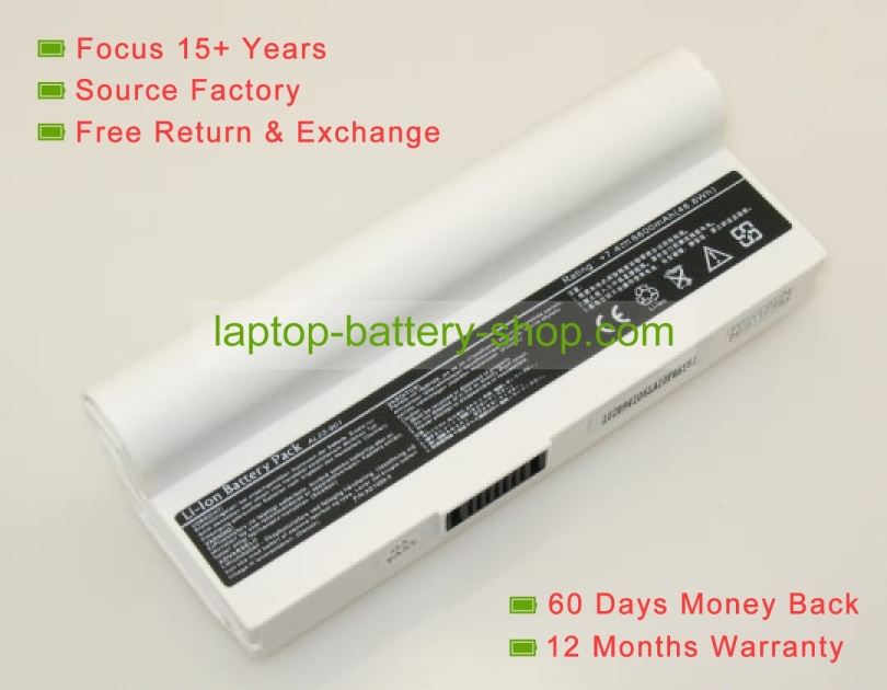 Asus 07G016AB1875-BTI, 07G0164U1875 7.4V 6600mAh replacement batteries - Click Image to Close