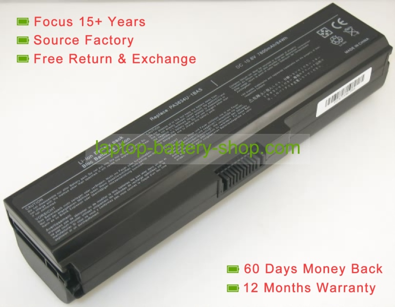Toshiba PABAS118, 9Y1802354APF 10.8V 6600mAh replacement batteries - Click Image to Close