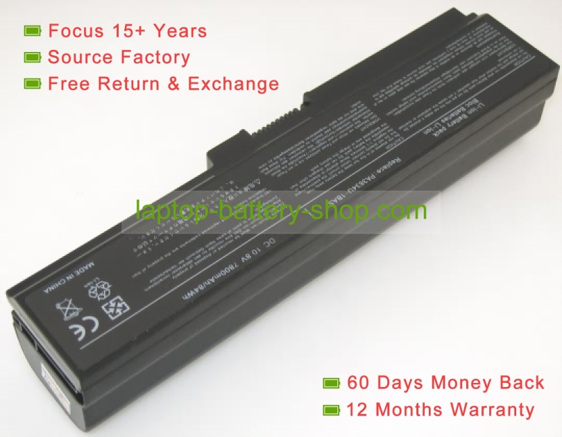 Toshiba PABAS118, 9Y1802354APF 10.8V 6600mAh replacement batteries - Click Image to Close
