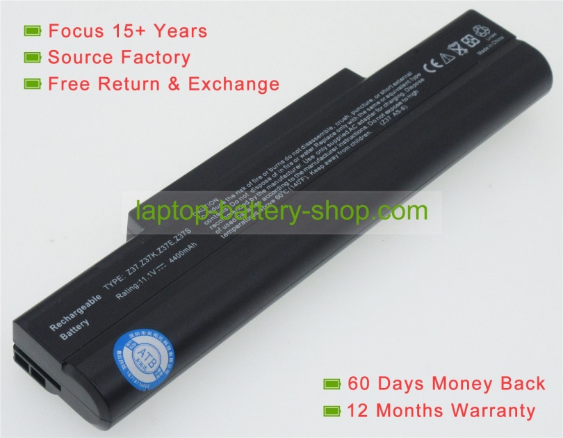 Asus A33-Z37, Z37EP 11.1V 4400mAh replacement batteries - Click Image to Close