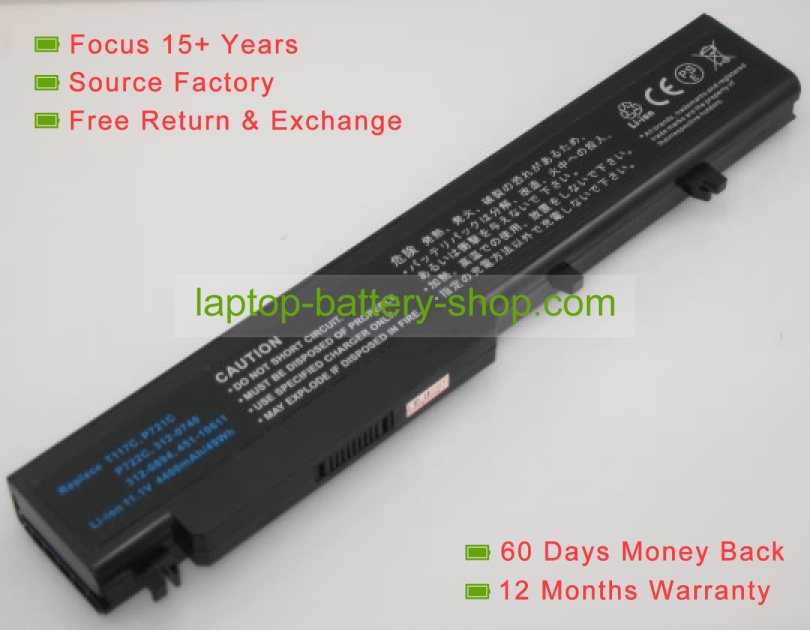 Dell T117C, T118C 11.1V 4400mAh replacement batteries - Click Image to Close