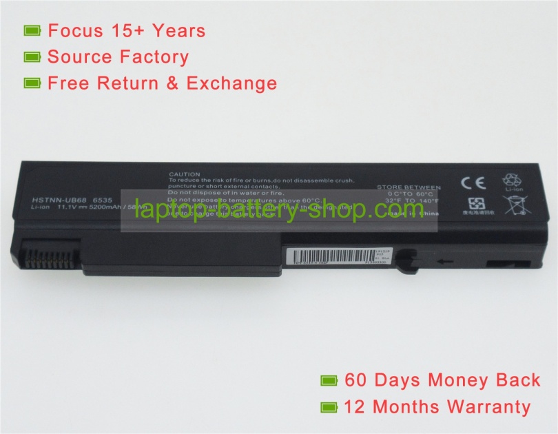 Hp KU531AA, 482962-001 10.8V 4400mAh replacement batteries - Click Image to Close