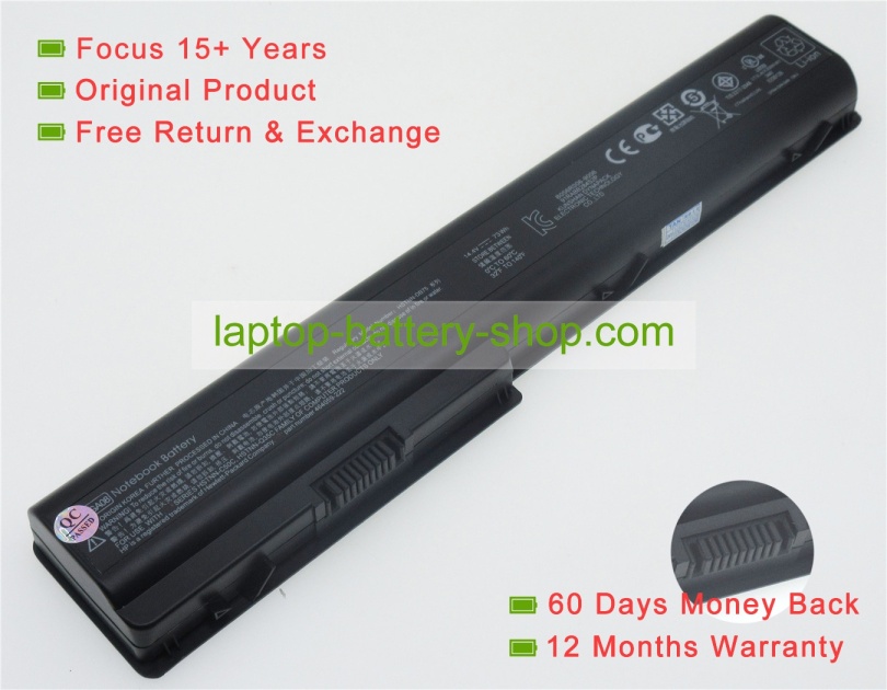 Hp 480385-001, HSTNN-IB75 14.4V 5069mAh replacement batteries - Click Image to Close