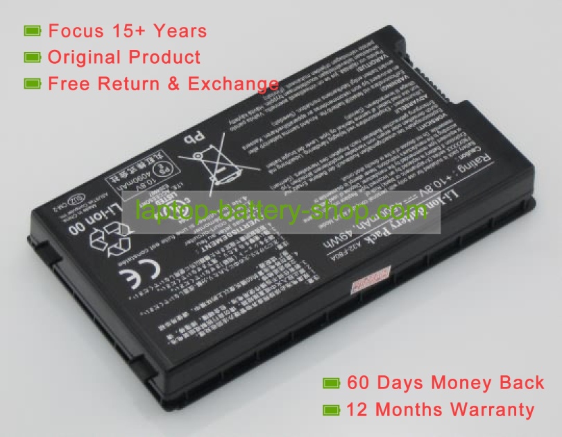 Asus A32-F80H, A32-F80 10.8V 4400mAh replacement batteries - Click Image to Close