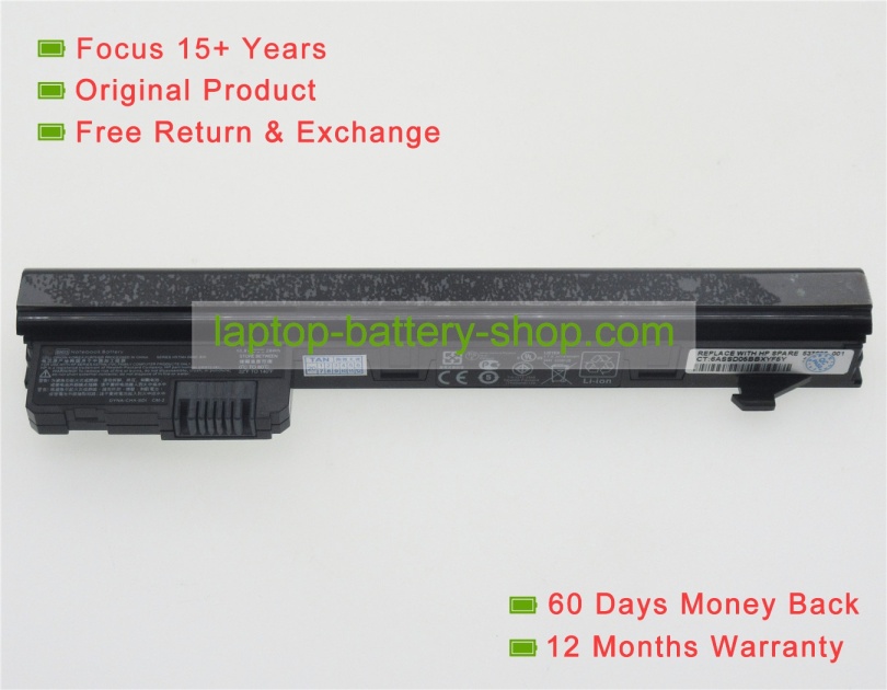 Hp HSTNN-CB0C, 537626-001 10.8V 2500mAh replacement batteries - Click Image to Close