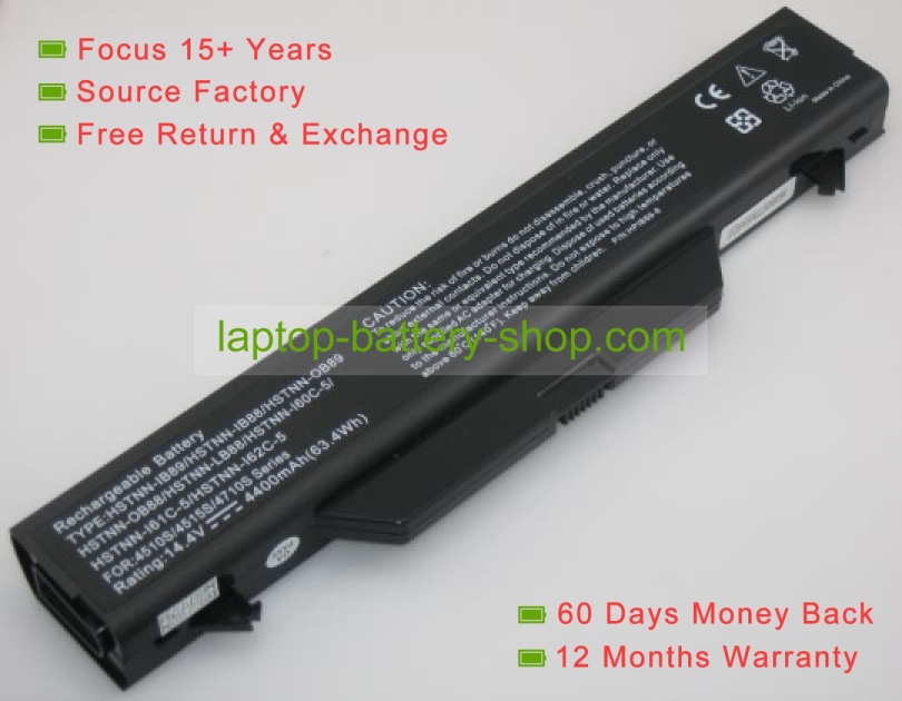 Hp 593576-001, 513130-321 14.4V 4400mAh replacement batteries - Click Image to Close